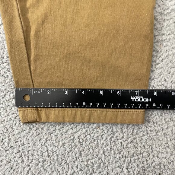 Old Navy Chino Pants Men 38x29 Tan Athletic Built in Flex Flat Front - Picture 9 of 10